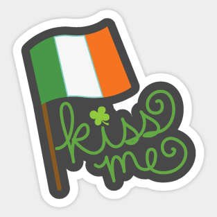 Kiss Me (Irish) Sticker